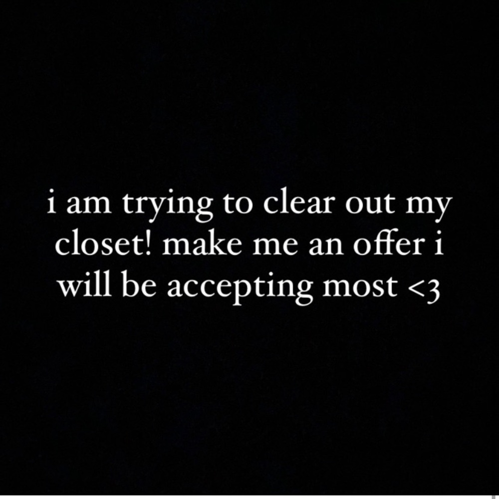Accepting offers! 🥰